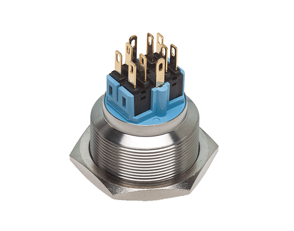 Bouton poussoir - Verrouillable - 5 A