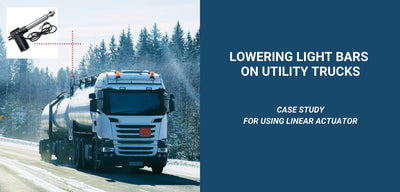 Étude de cas sur l'utilisation d'un actionneur linéaire pour abaisser les barres lumineuses sur les camions utilitaires
