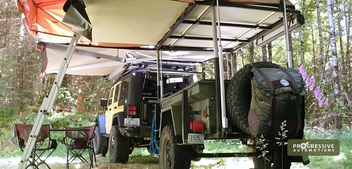 Using Actuators on A Camping Trailer for Adventure Vehicles
