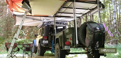Utilisation d'actionneurs sur une caravane de camping pour véhicules d'aventure