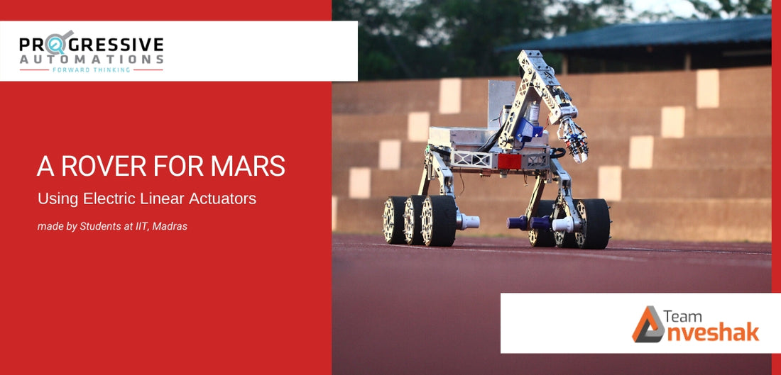 Photo of new Mars rover the "Caesar" on red background
