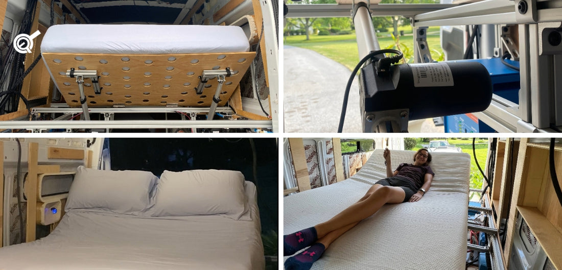 DIY Adjustable Bed for Campervan Conversion