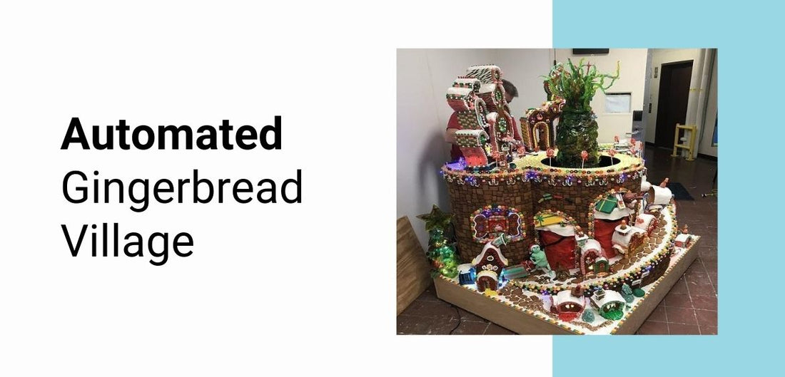 A Gingerbread Village Brought to Life using Our Actuators