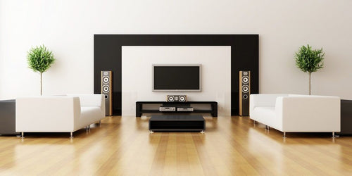 Photo of modern TV room interior 