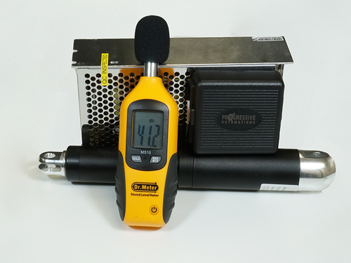 Photo of an electric torque wrench and linear actuator