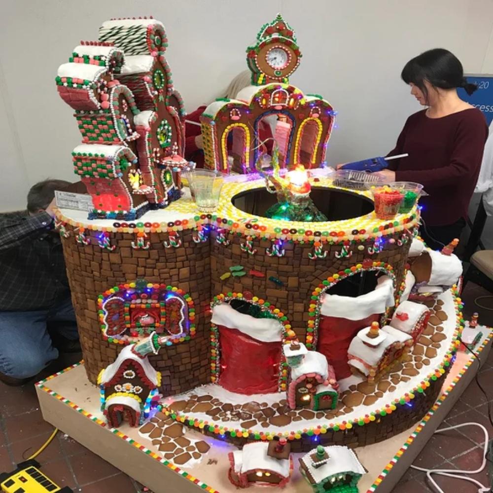 A Gingerbread Village Brought to Life using Our Actuators