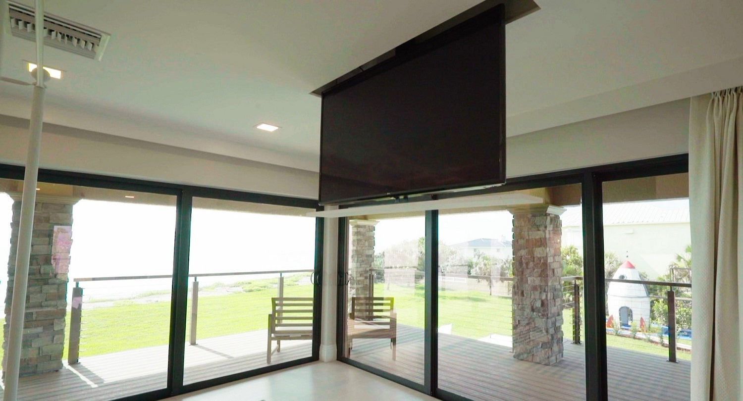 TV lift with smart features